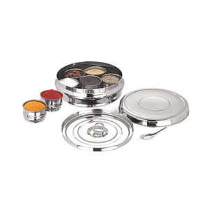 Belly Masala Dabba - Stainless Steel Spice Box