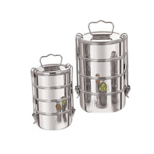 Clip Tiffin (2 Container) - Stainless Steel Lunch box