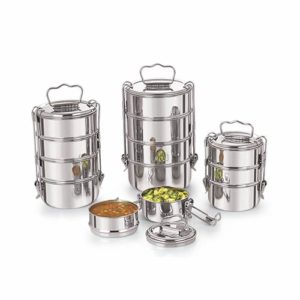 Clip Tiffin (2 Container) - Stainless Steel Lunch box