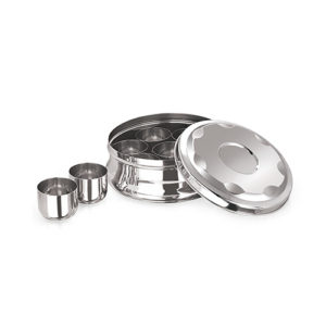 Premium Masala Dabba - Stainless Steel Spice Box