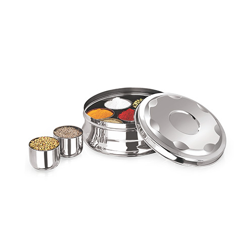 Premium Masala Dabba - Stainless Steel Spice Box